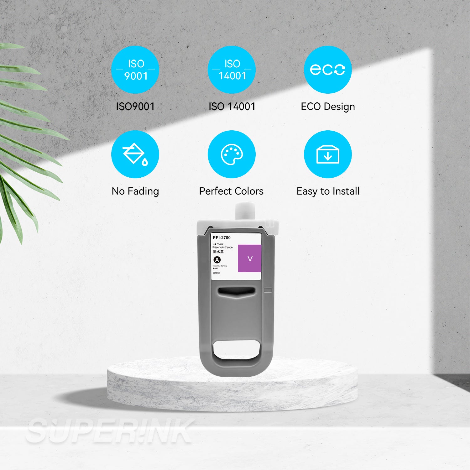 Compatible Canon PFI-2100 PFI-2300 PFI-2700 Violet Ink Cartridge By Superink