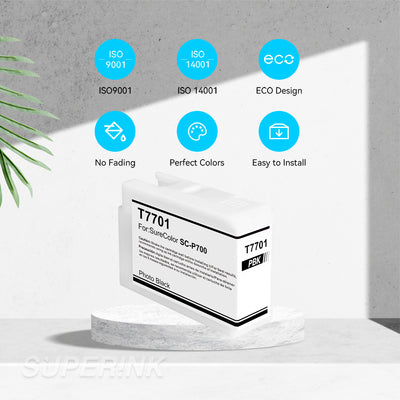 Compatible T770 UltraChrome PRO10 T770120 Photo Black Ink Cartridge