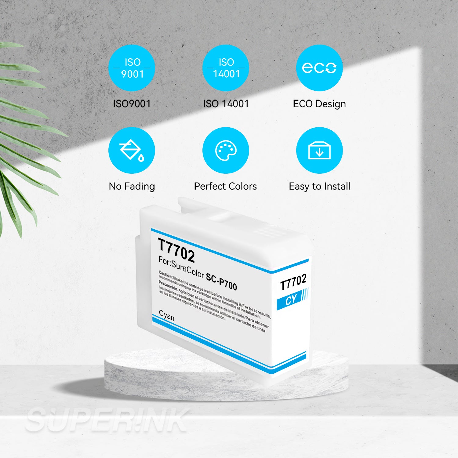 Compatible T770 UltraChrome PRO10 T770220 Cyan Ink Cartridge