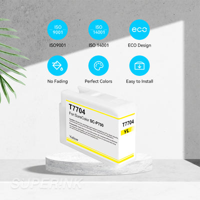 Compatible T770 UltraChrome PRO10 T770420 Yellow Ink Cartridge