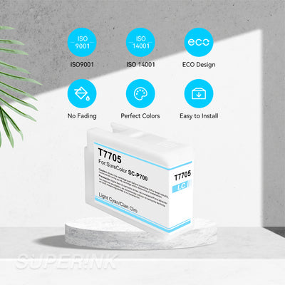Compatible T770 UltraChrome PRO10 T770520 Light Cyan Ink Cartridge