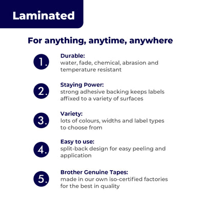 Compatible Brother TZE-221 Label Tape By Superink