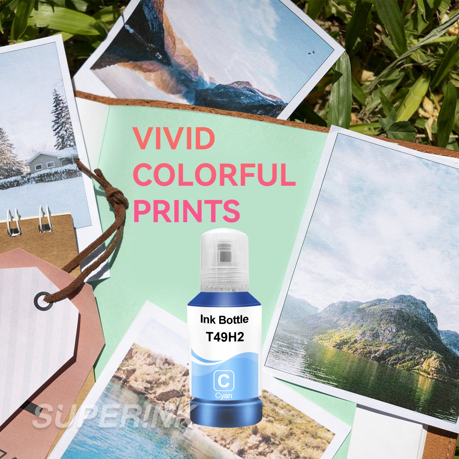 Compatible Epson T49H T49H200 Cyan Ink Bottle