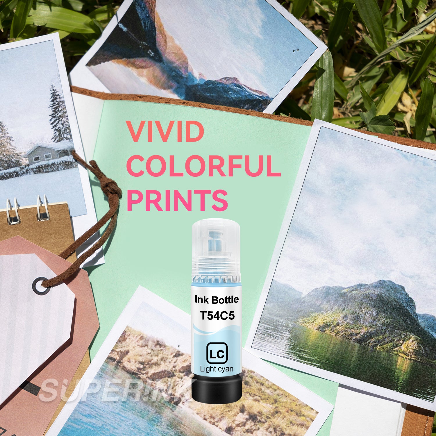 Compatible Epson T54C T54C520 Light Cyan Ink Bottle