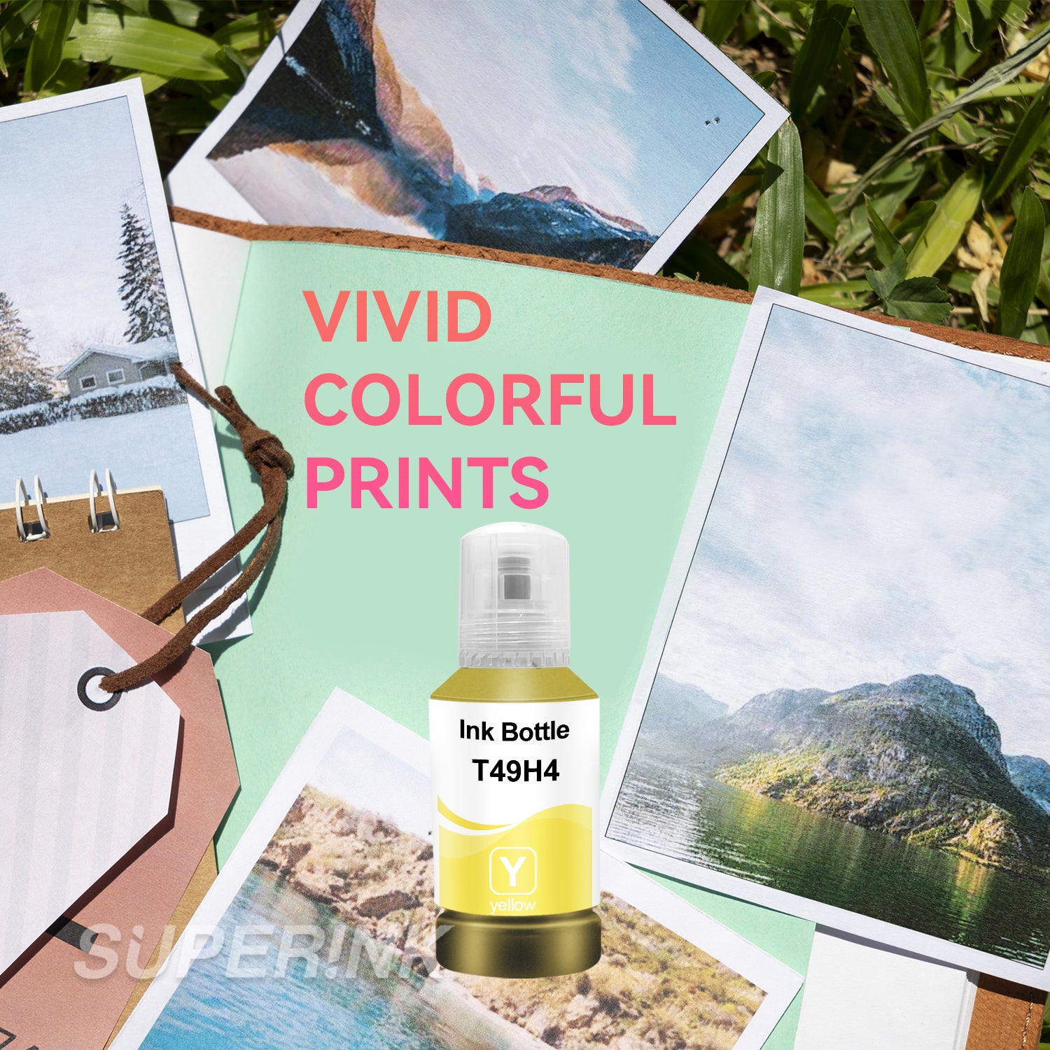 Compatible Epson T49H T49H400 Yellow Ink Bottle