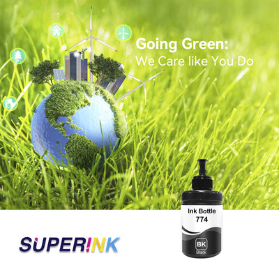 Compatible Epson T664 T664120-S Black Ink Bottle by Superink