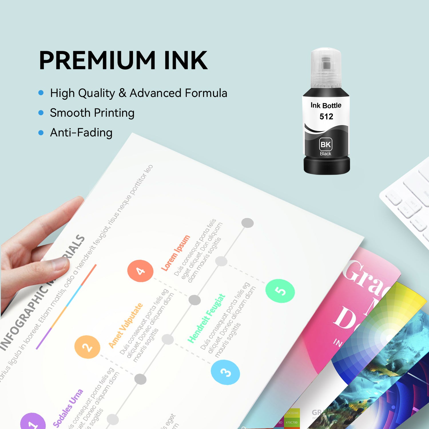 Compatible Epson T512 T512020-S Black Ink Bottle