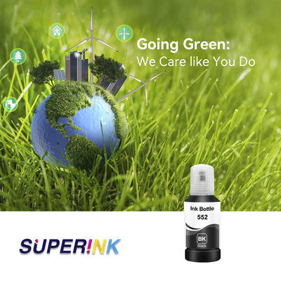 Compatible Epson T552 T552220-S Cyan Ink Bottle by Superink