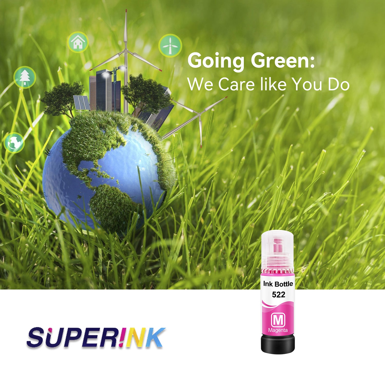 Compatible Epson T522 T522320-S Magenta Ink Bottle