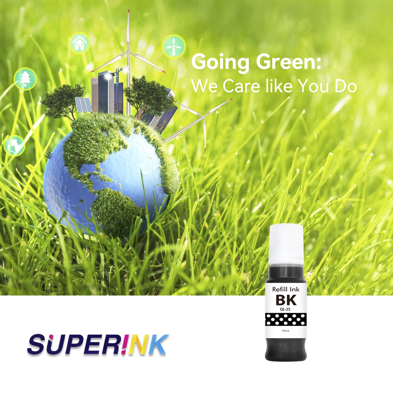 Compatible Canon GI-23 4696C001 Black Ink Bottle