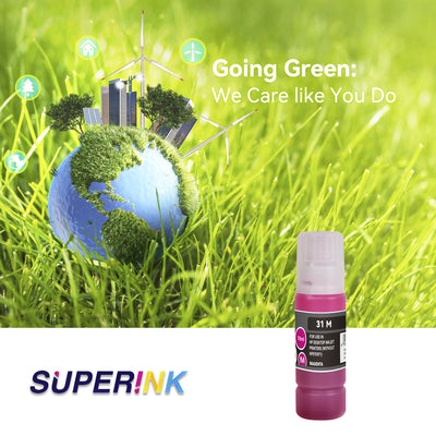 Compatible HP 31 1VU27AN Magenta Ink Bottle by Superink