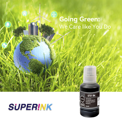Compatible HP GT51 M0H57AA Black Ink Bottle by Superink