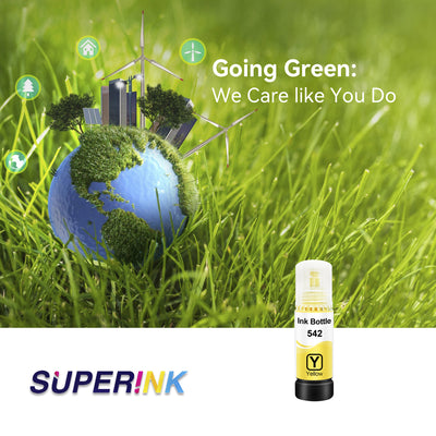 Compatible Epson T542 T542420-S Yellow Ink Bottle by Superink